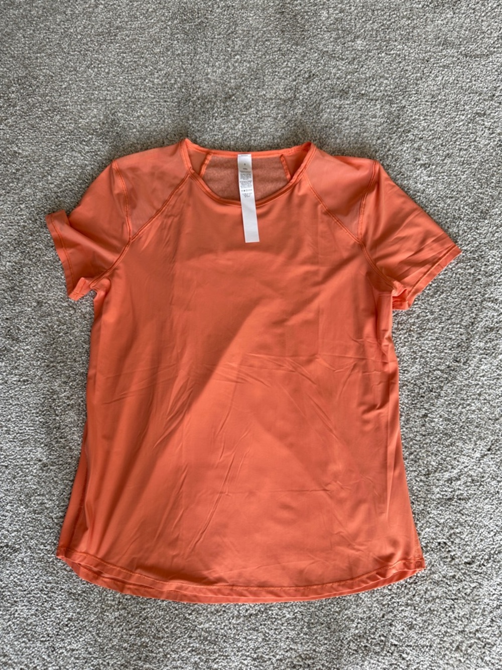 Lululemon Women's Orange Active Short-Sleeve Top